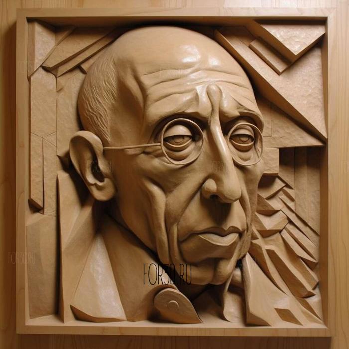Igor Stravinsky 3 stl model for CNC